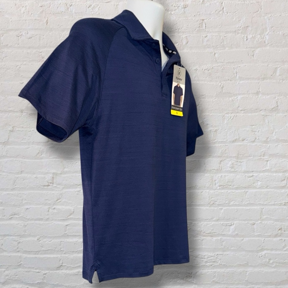 Hurley Men’s Small Navy Performance Polo Shirt NWT Athletic Golf Casual - Picture 4 of 7